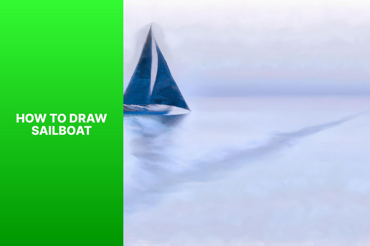 pencil sketch of sailboat