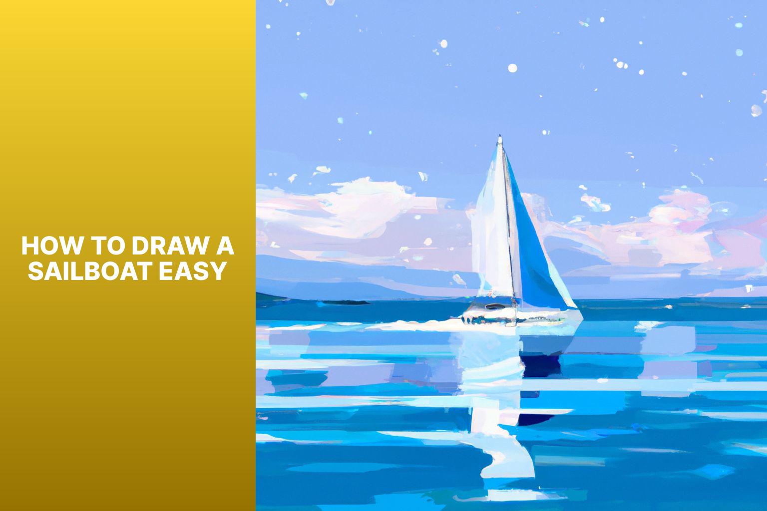 sketch sailboat drawing