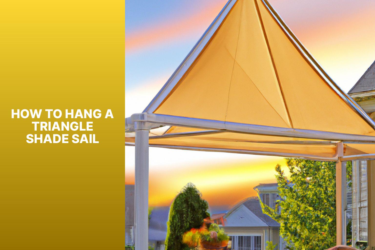 Step-by-Step Guide: How to Hang a Triangle Shade Sail for Optimal Sun Protection