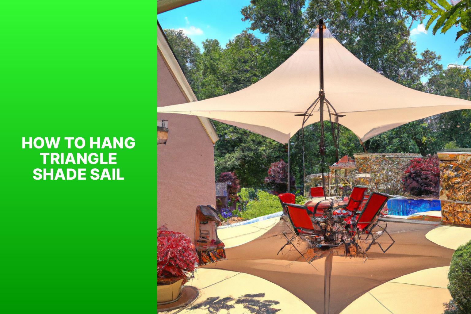 Step-by-Step Guide: How to Hang a Triangle Shade Sail Properly
