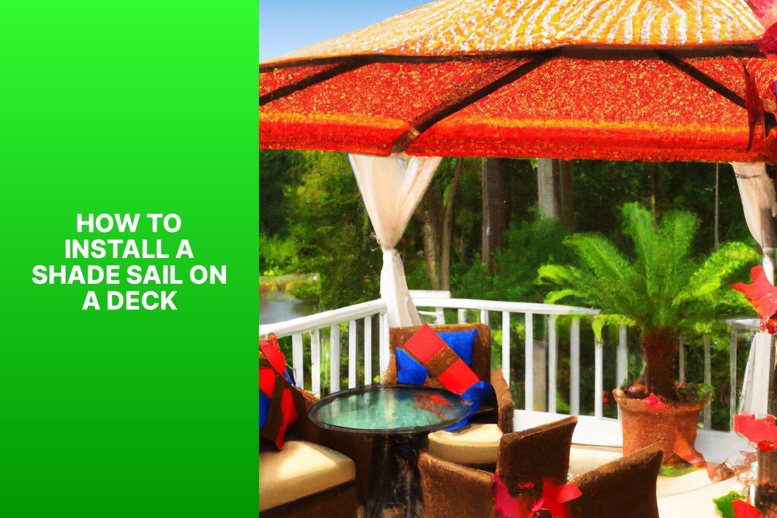 Easy Steps to Install a Shade Sail on Your Deck – Complete Guide