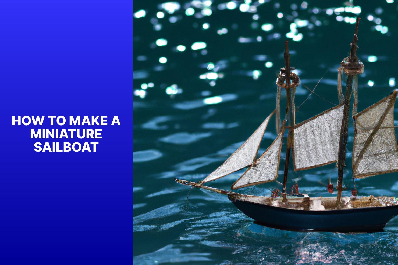 how to build a model sailboat