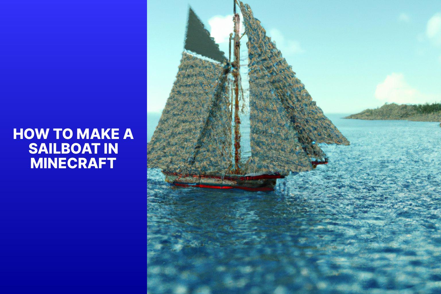 make sailboat minecraft