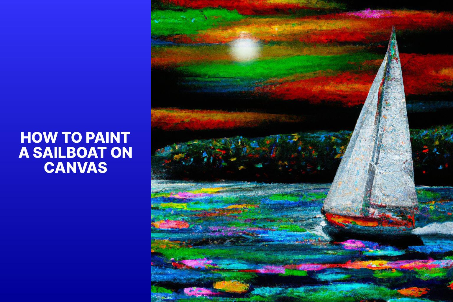 Master the Art of Painting a Sailboat on Canvas with These Step-by-Step Instructions