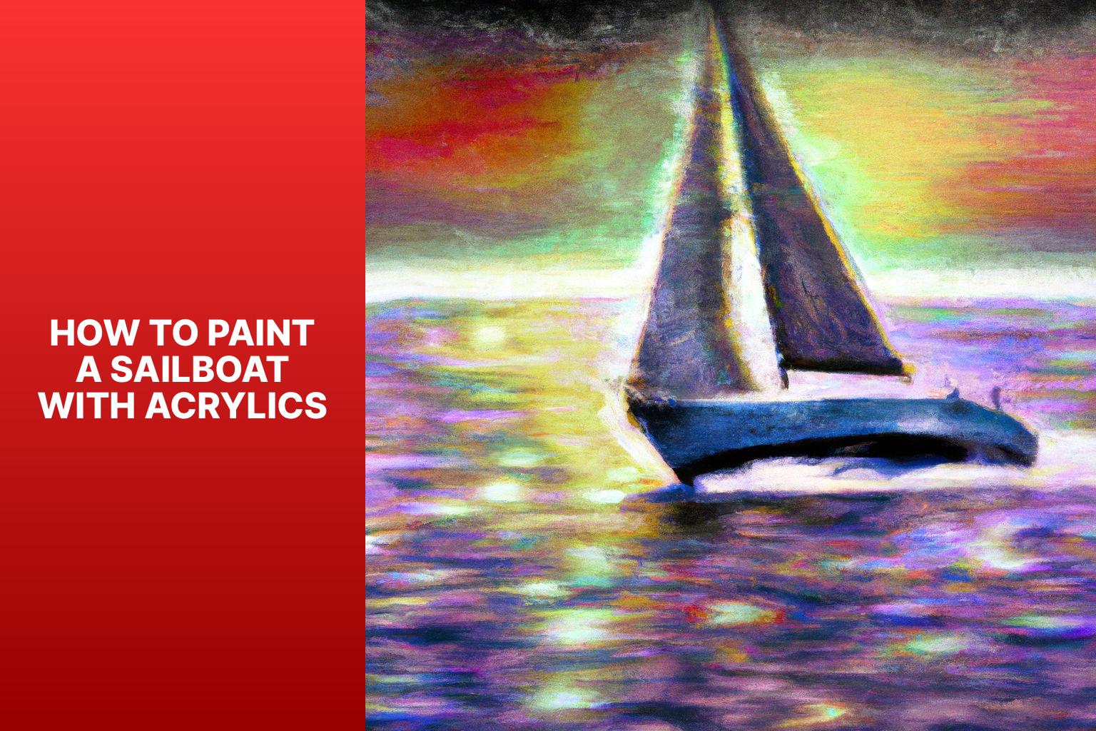 how to paint a sailboat step by step
