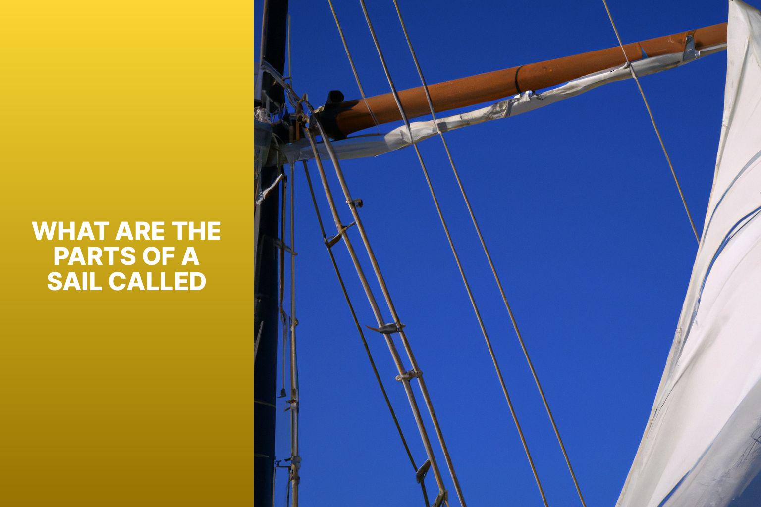 what are the parts of a sailboat called