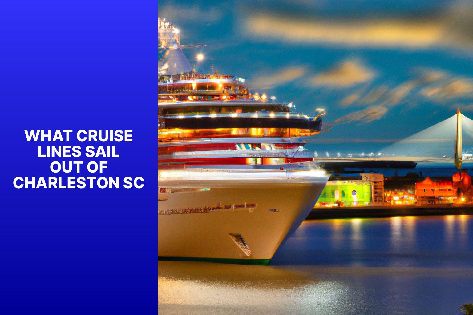 Discover Charleston SC Cruise Lines: Find Out Which Ships Set Sail